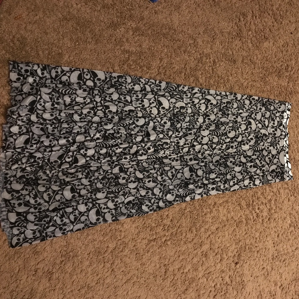 black milk skull maxi skirt SAMPLE